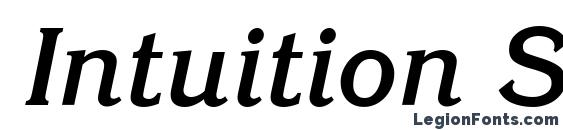 Шрифт Intuition SSi Bold Italic