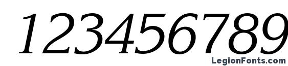 Intuition SSi Italic Font, Number Fonts