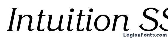Intuition SSi Italic Font