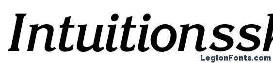 Intuitionssk bold italic Font
