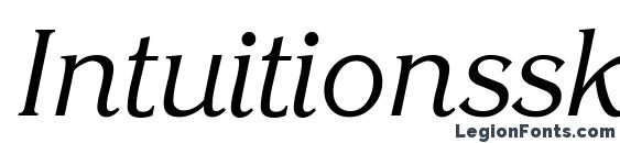 Шрифт Intuitionssk italic