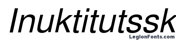Inuktitutssk italic Font