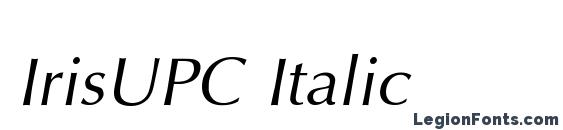 Шрифт IrisUPC Italic