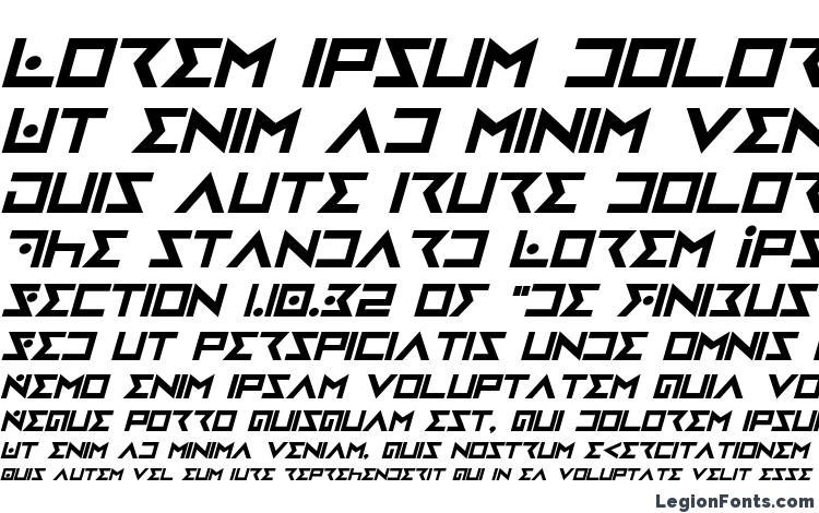 specimens Iron Cobra Bold Italic font, sample Iron Cobra Bold Italic font, an example of writing Iron Cobra Bold Italic font, review Iron Cobra Bold Italic font, preview Iron Cobra Bold Italic font, Iron Cobra Bold Italic font