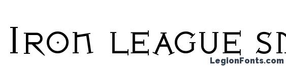 Iron league smallcaps font, free Iron league smallcaps font, preview Iron league smallcaps font