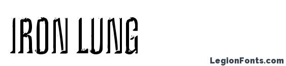 шрифт Iron lung, бесплатный шрифт Iron lung, предварительный просмотр шрифта Iron lung