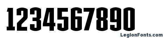 IRON MAN OF WAR 002 NCV Font, Number Fonts