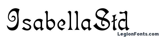 шрифт IsabellaStd, бесплатный шрифт IsabellaStd, предварительный просмотр шрифта IsabellaStd