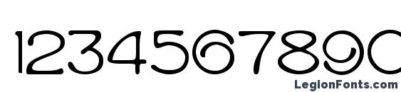 Isadora Capitals Font, Number Fonts