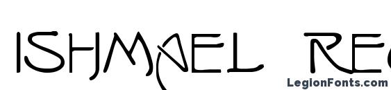 ISHMAEL Regular Font, Cursive Fonts