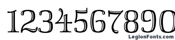 Isis LET Plain Font, Number Fonts