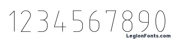 ISOCP3 Font, Number Fonts