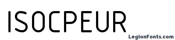 ISOCPEUR Font