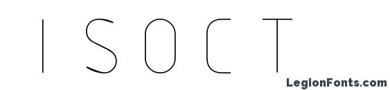 ISOCT font, free ISOCT font, preview ISOCT font