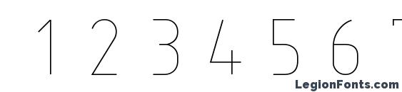 ISOCT3 Font, Number Fonts