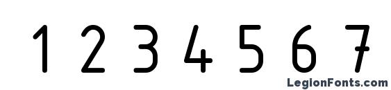 ISOCTEUR Font, Number Fonts