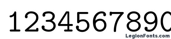 Isotype Regular Font, Number Fonts