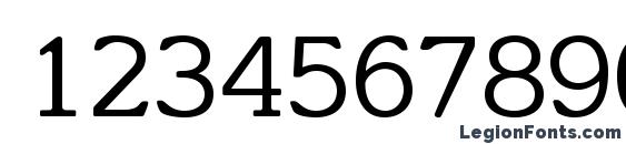 Italiac Font, Number Fonts