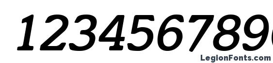 ItaliaCyrillicItalic Italic Font, Number Fonts