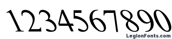 Italic Outline Art Font, Number Fonts
