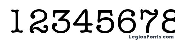 ITC American Typewriter LT Medium Alternate Font, Number Fonts