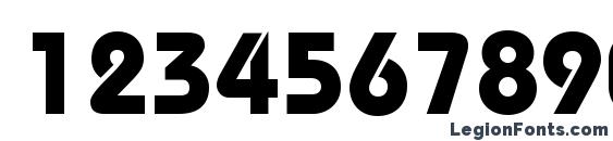 ITC Bauhaus LT Bold Font, Number Fonts