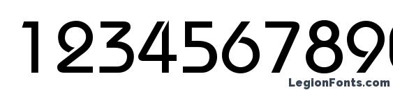 ITC Bauhaus LT Medium Font, Number Fonts