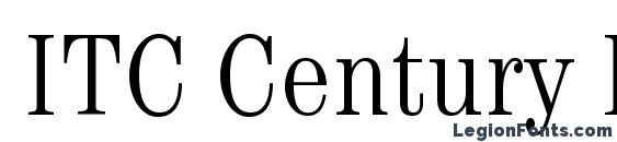 ITC Century LT Light Condensed Font