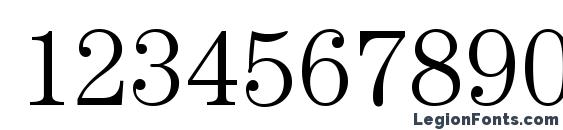 ITC Century LT Light Font, Number Fonts