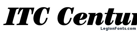 Шрифт ITC Century LT Ultra Condensed Italic