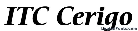ITC Cerigo LT Bold Italic Font