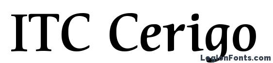 ITC Cerigo LT Medium Font, Free Fonts