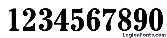 ITC Cheltenham LT Bold Condensed Font, Number Fonts