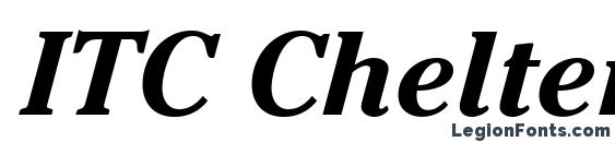 Шрифт ITC Cheltenham LT Bold Italic