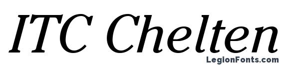 ITC Cheltenham LT Book Italic Font