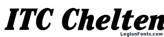 Шрифт ITC Cheltenham LT Ultra Condensed Italic