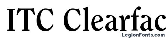 ITC Clearface LT Bold Font