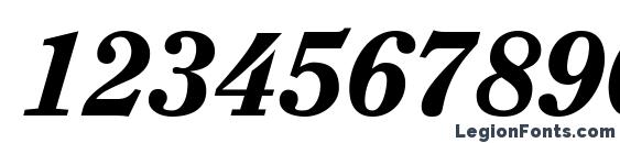 ITC Clearface LT Heavy Italic Font, Number Fonts