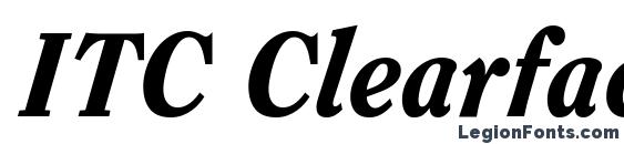 ITC Clearface LT Heavy Italic Font