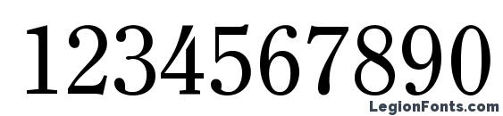 ITC Clearface LT Regular Font, Number Fonts