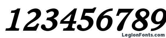 ITC Cushing LT Bold Italic Font, Number Fonts