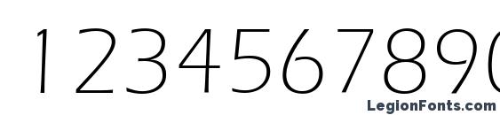 ITC Eras LT Light Font, Number Fonts