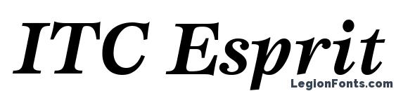 Шрифт ITC Esprit LT Bold Italic