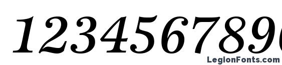 ITC Esprit LT Medium Italic Font, Number Fonts