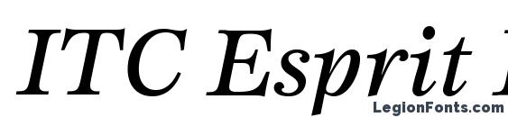 ITC Esprit LT Medium Italic Font