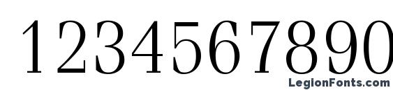 ITC Fenice LT Light Font, Number Fonts