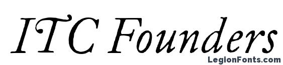 ITC Founders Caslon 12 Italic Font