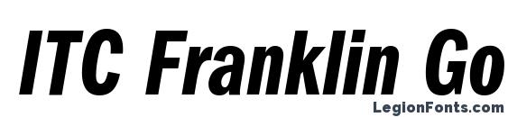 ITC Franklin Gothic LT Demi Compressed Italic Font