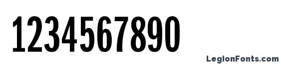 ITC Franklin Gothic LT Demi Extra Compressed Font, Number Fonts