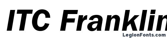 Шрифт ITC Franklin Gothic LT Demi Italic